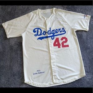 Los Angeles / Brooklyn Dodgers Jackie Robinson Baseball Jersey - Size Large